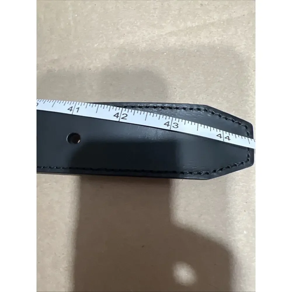 Columbia Sportswear Company Black Double Loop Leather Belt Mens Size L 38-40